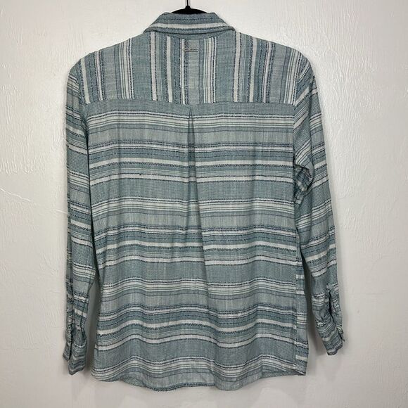 BILLABONG Easy Movin 2 Button Down Shirt Top In Deja Blue Size S - Picture 7 of 14